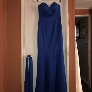 Royal blue mermaid dress